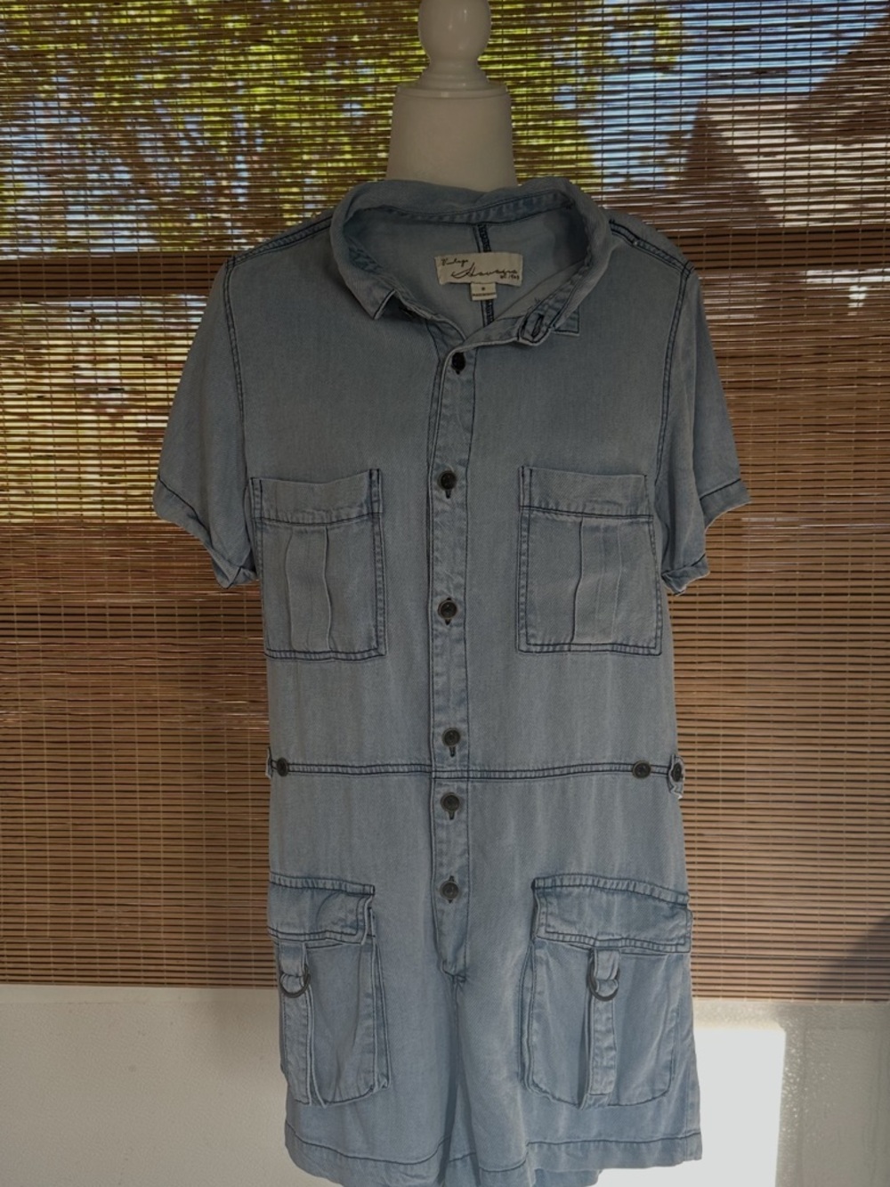 Vintage Havana Light Blue Denim Top